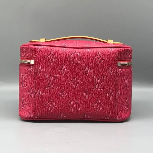 Louis Vuitton Nice Mini Monogram Empreinte Pink Vanity Case Bag - Picture 4 of 15